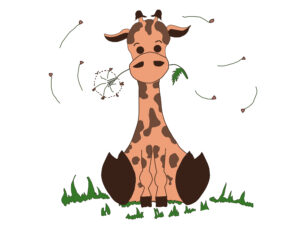 baby giraffe aniquesart